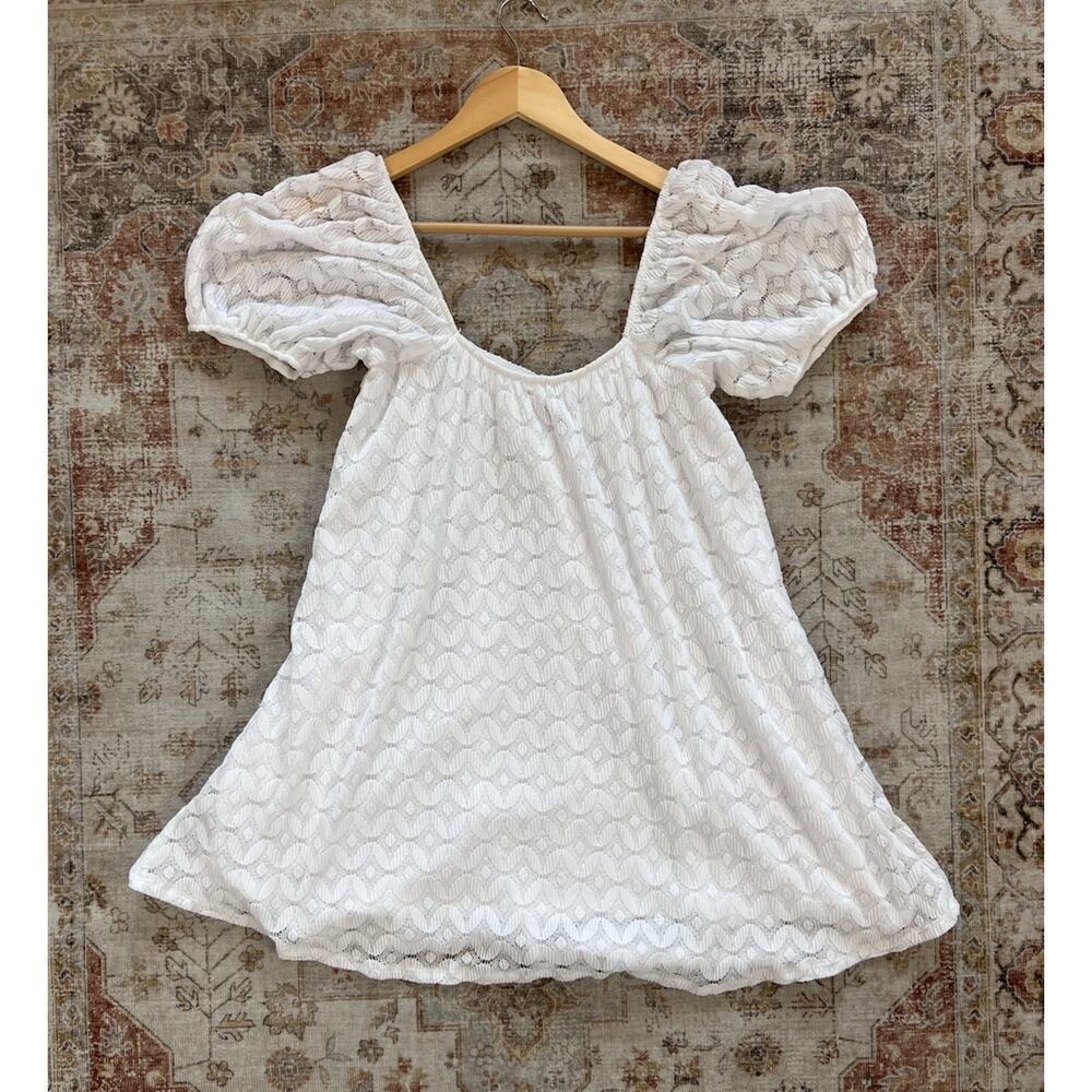 Show Me Your Mumu Flora Spacey Lacey White Mini Dress Womens Size S - Picture 8 of 8